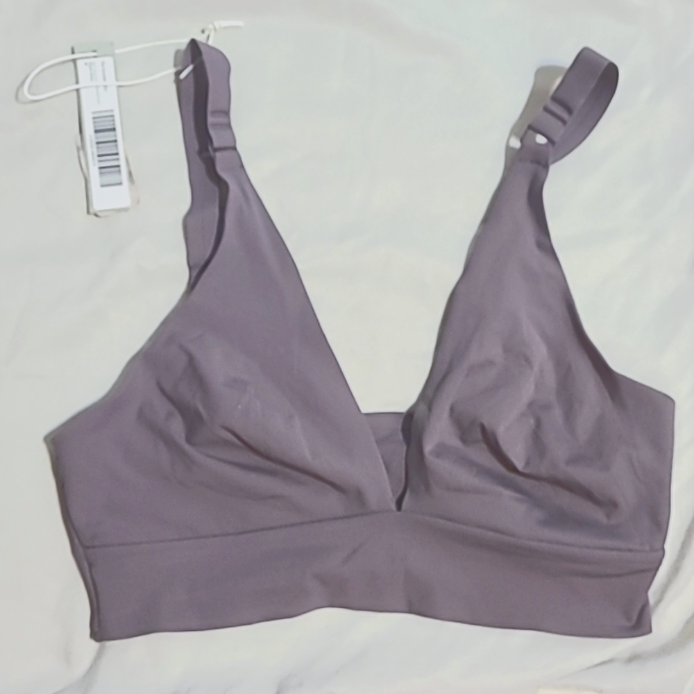 Everlane The Invisible Bra Plum Grey